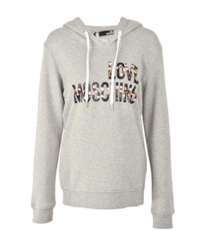 Moschino Cartoon Letter Printed Sweater In Gray