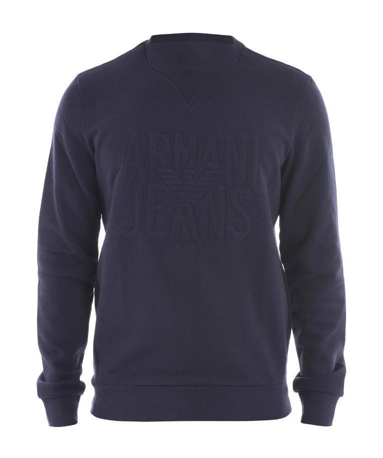 Armani Jeans Sweatshirt Hoodie In Blue