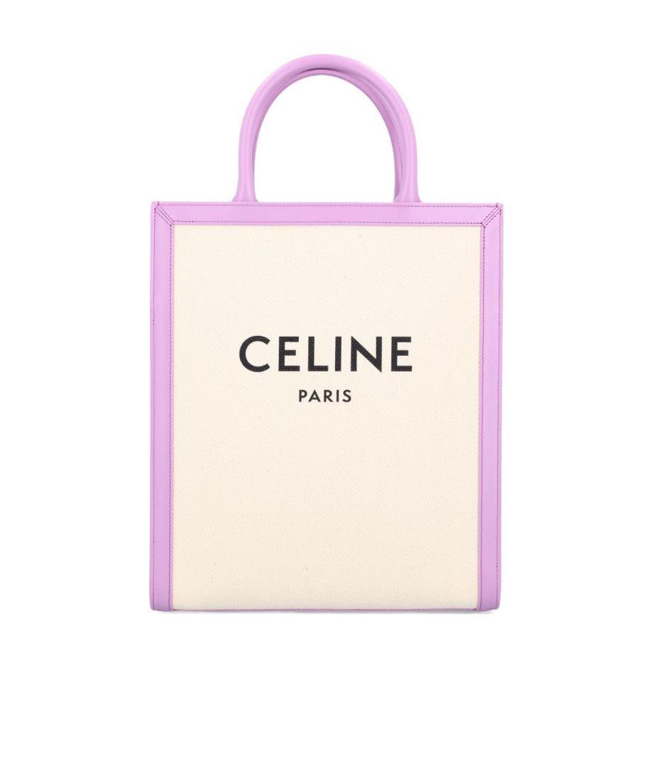 Celine Cabas Small Calfskin Handbag In White