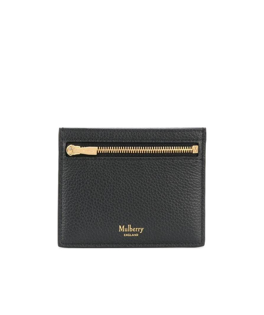 Mulberry Zipped Credit Card Holder In Black