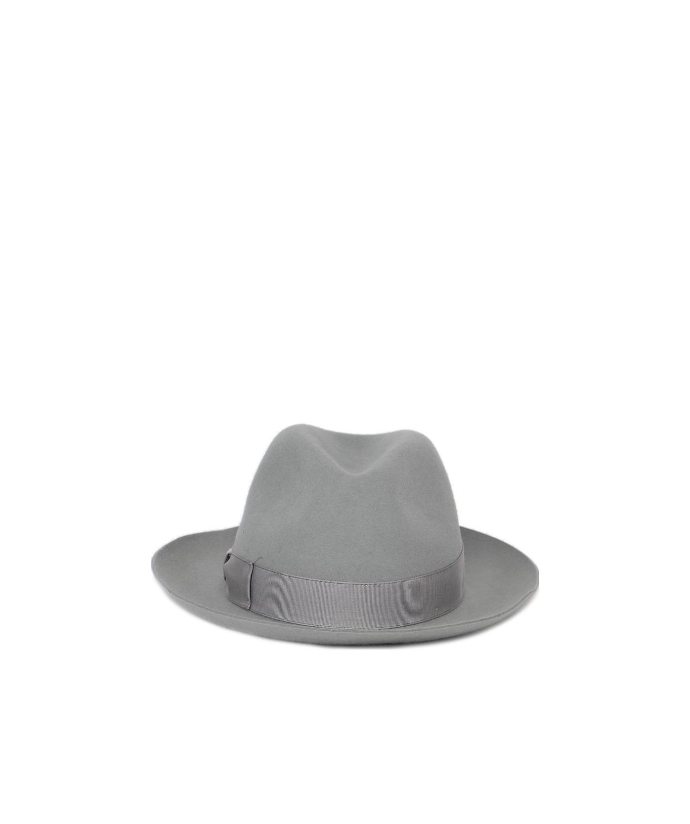 Borsalino Ribbon Hat In Gray