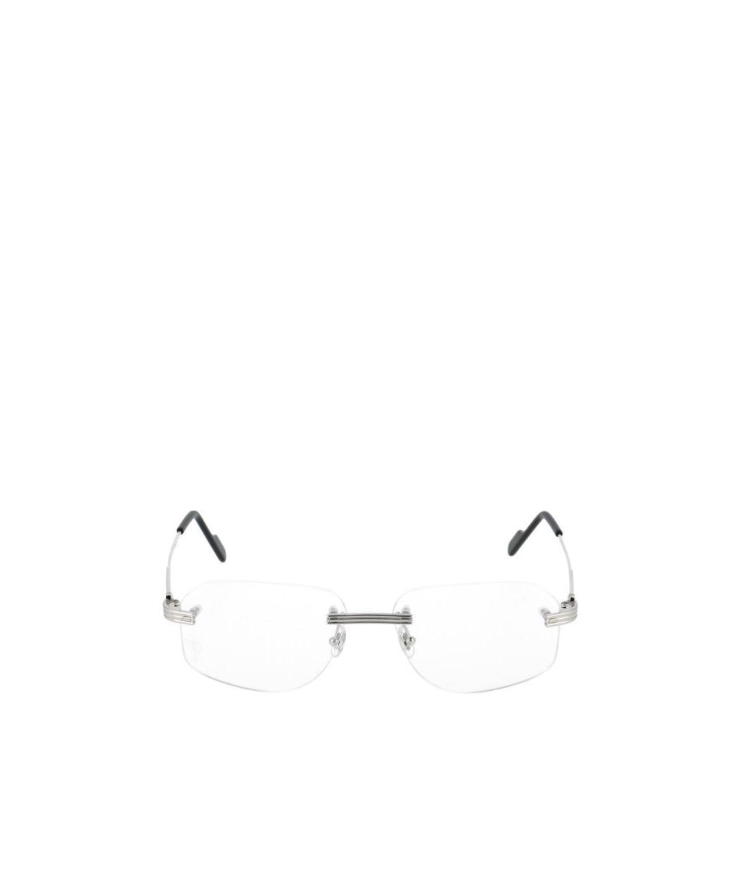 Cartier Rimless Oval Glasses In White
