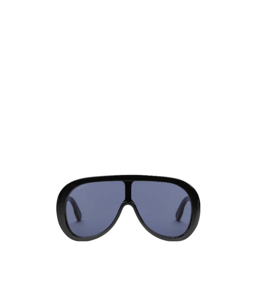Gucci Oversize Mask Sunglasses In Purple