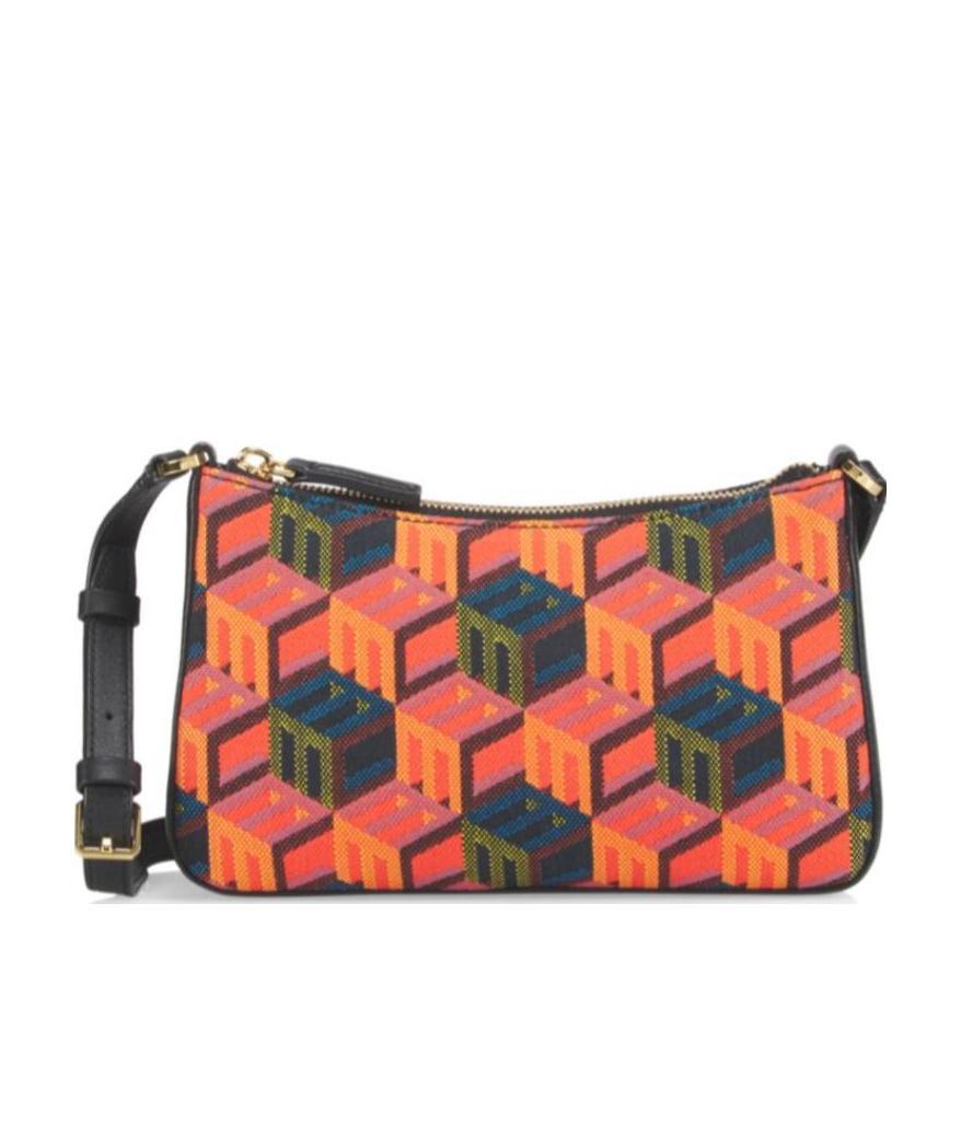 Mcm Jacquard Pattern Shoulder Bag In Multicolor