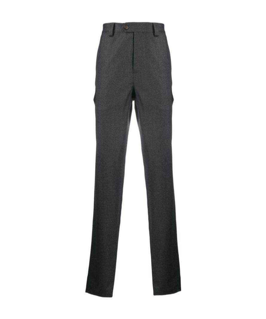 Brunello Cucinelli Side Pocket Straight Trousers In Black