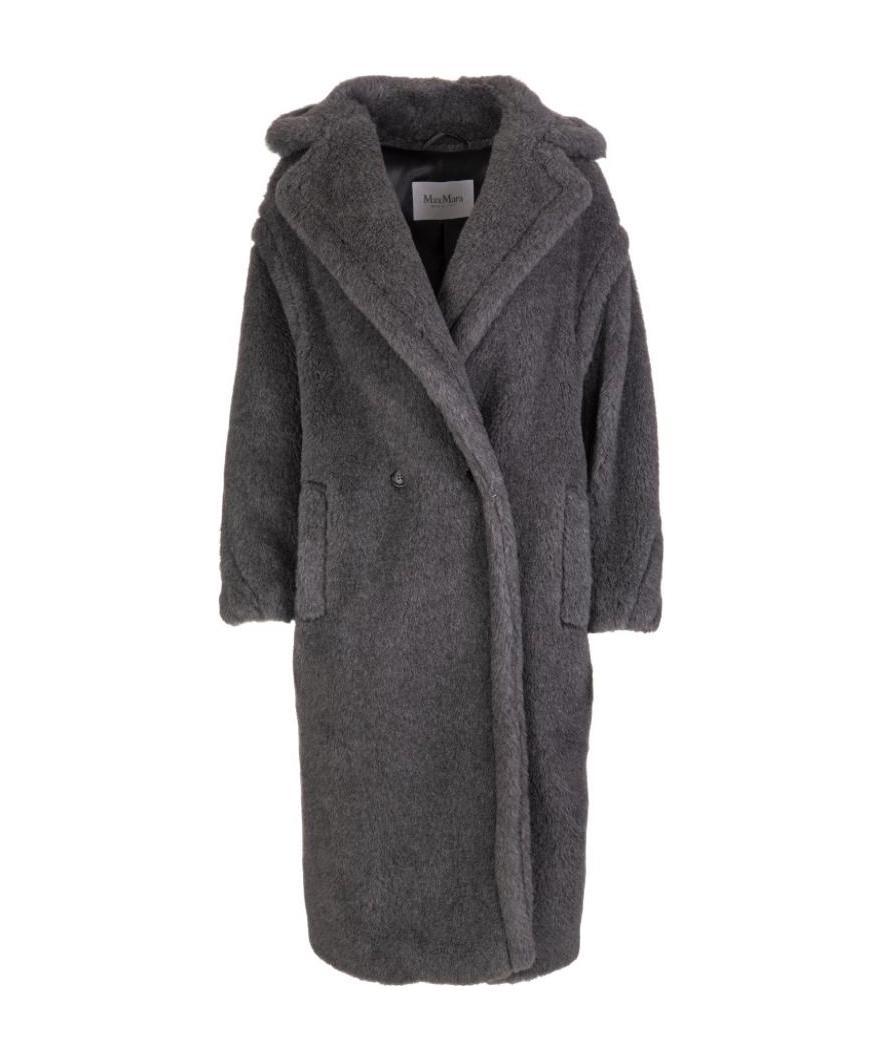 Max Mara Teddy Bear Icon Coat In Gray