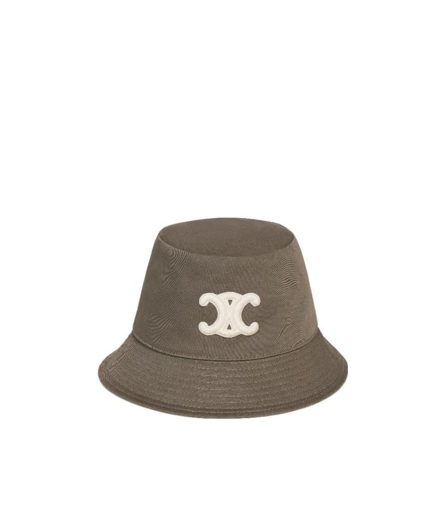 Celine Triomphe Bucket Hat In Cotton