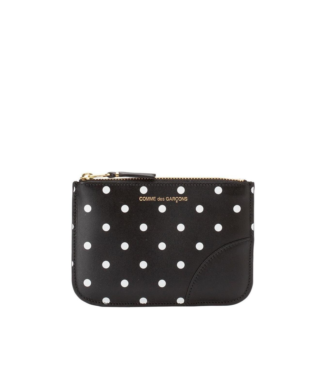 Comme Des Garçons Comme Des Garcons Wallet Polka Dot Wallet In Black