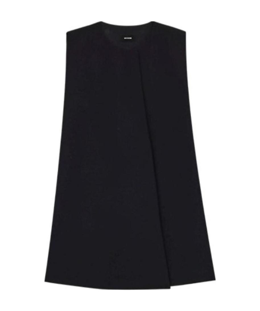 We11 Done Black Sleeveless Wool Dress In Black