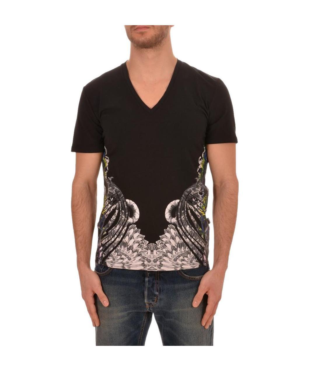 Just Cavalli Printed T-shirt In Black