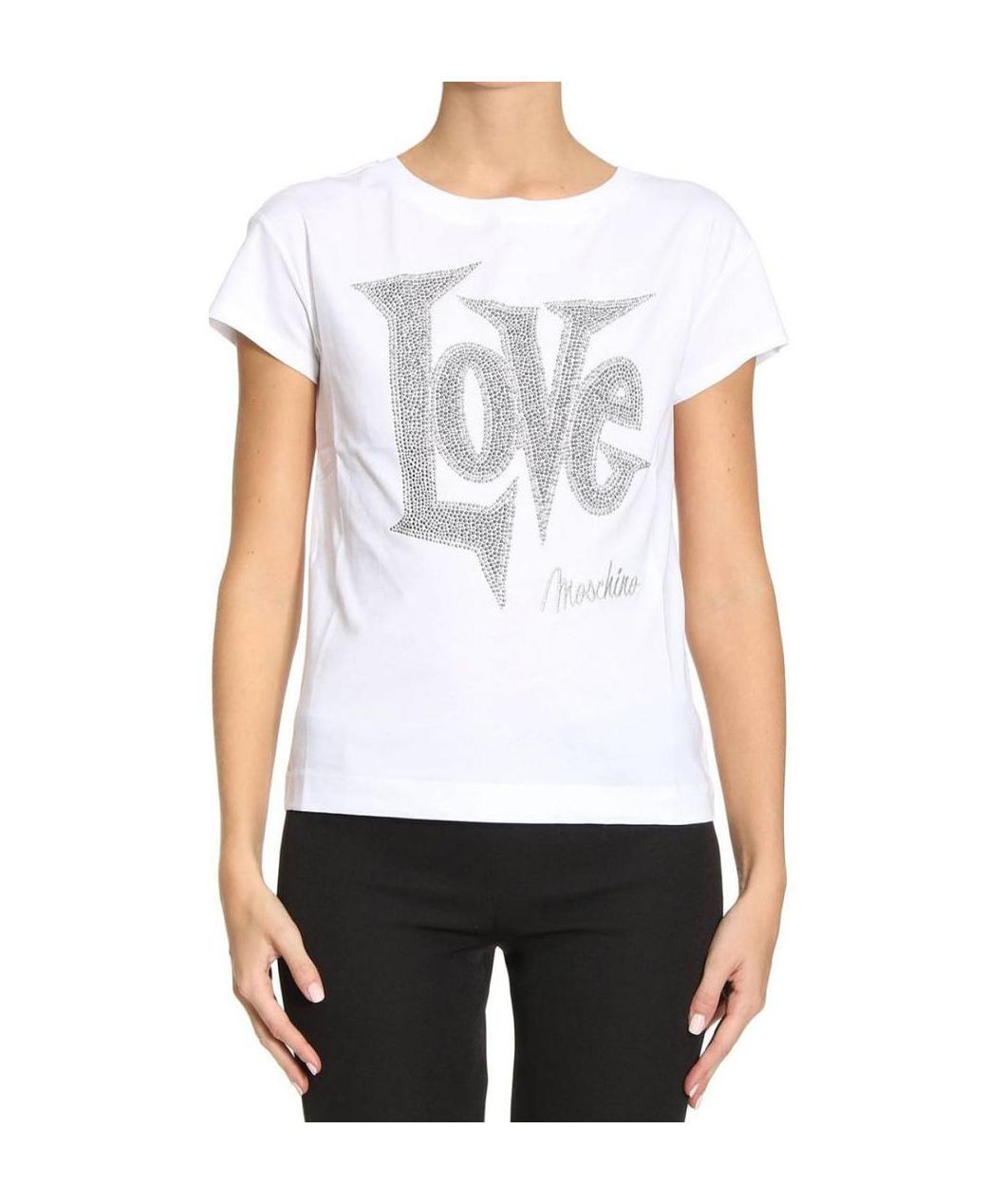 MOSCHINO ROUND-NECKED LOGO T-SHIRT