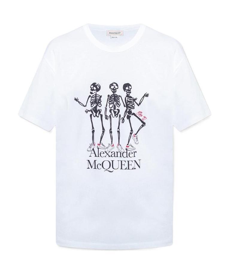 ALEXANDER MCQUEEN ALEXANDER MCQUEEN SKELETON PRINTED T-SHIRT