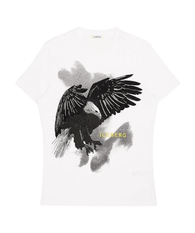 Iceberg Logo Embroidered T-shirt In White