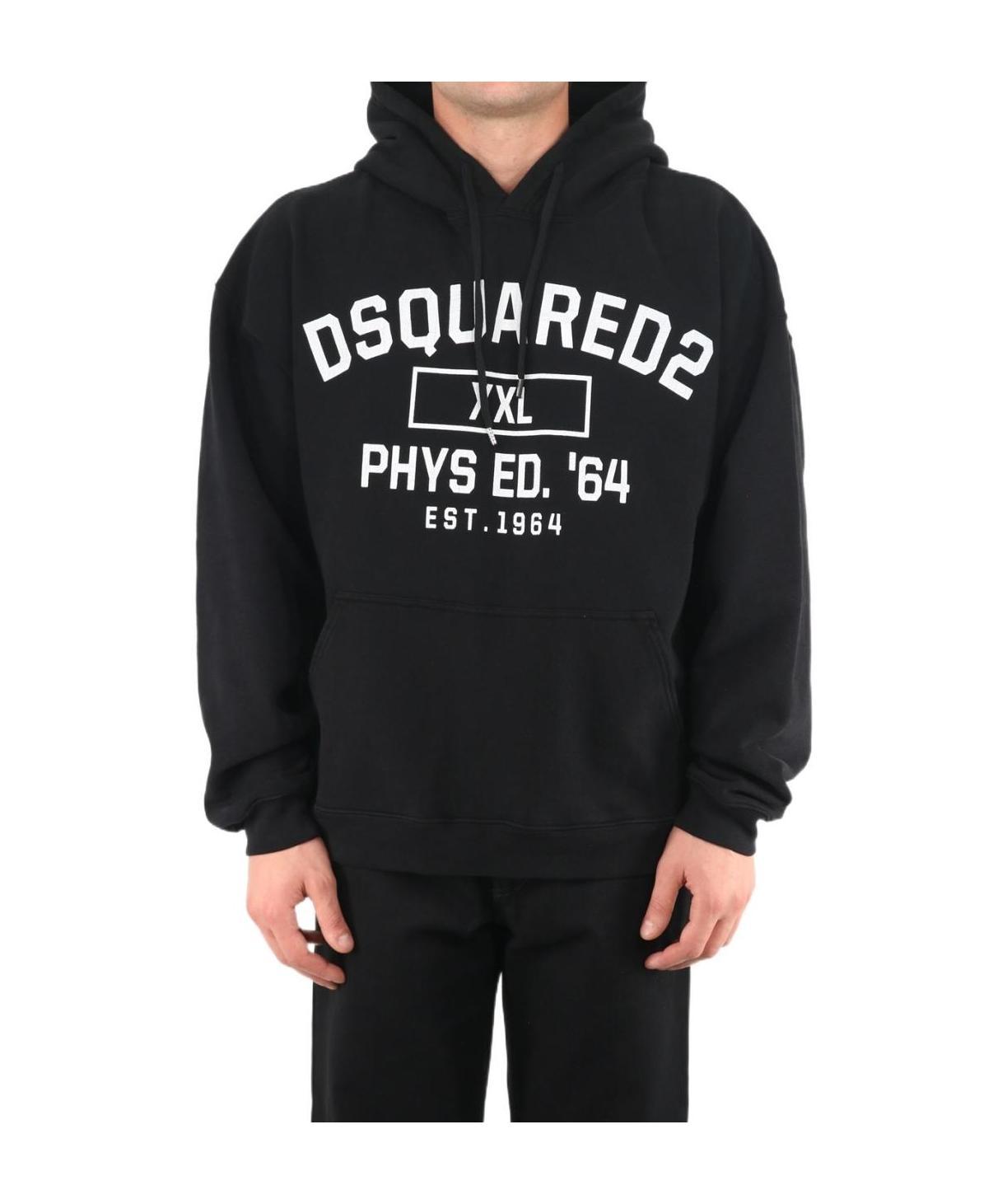 Dsquared2 D2 Xxl Herca Hoodie Black In Black
