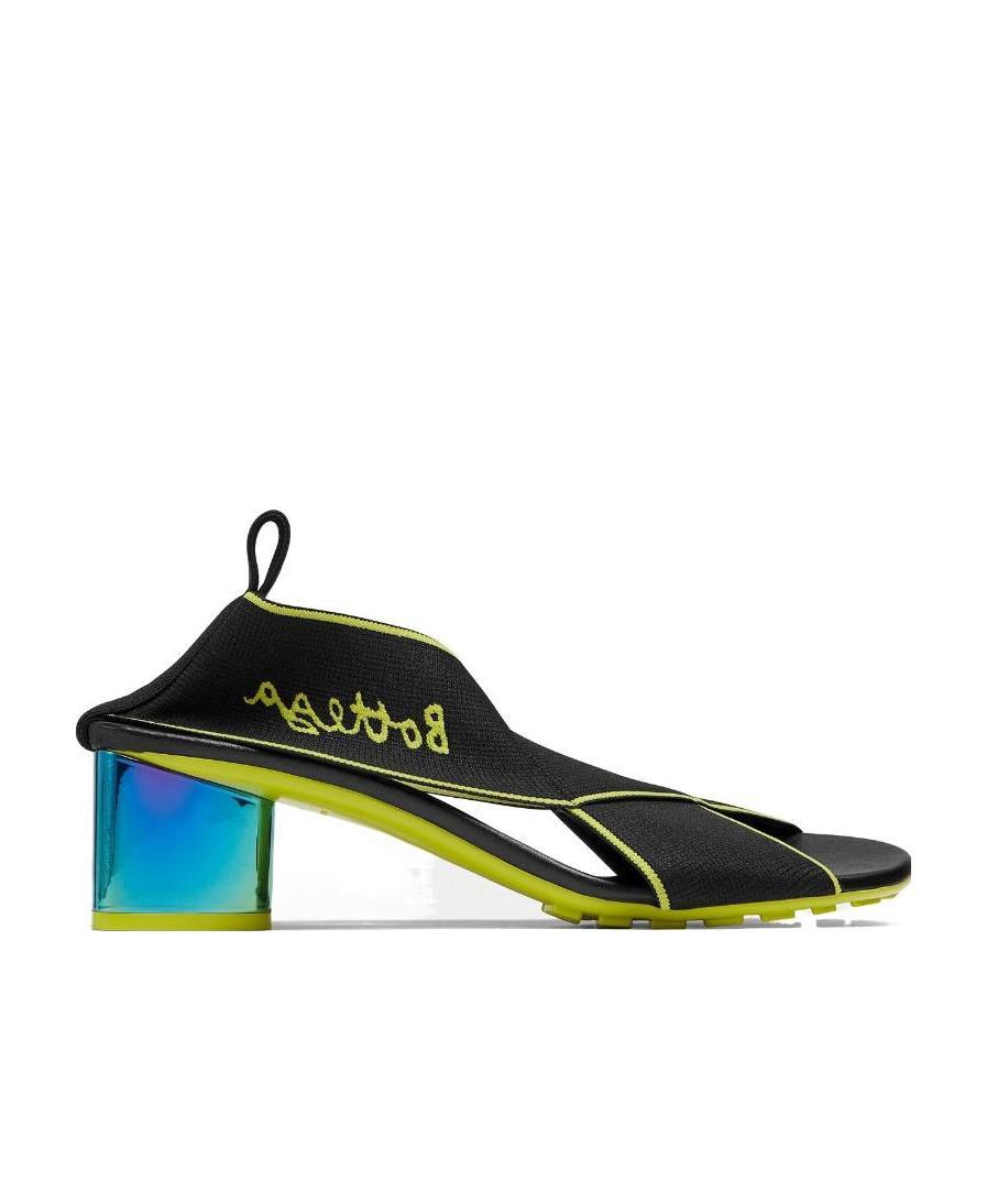 Bottega Veneta Logo Elasticated Sandals In Black