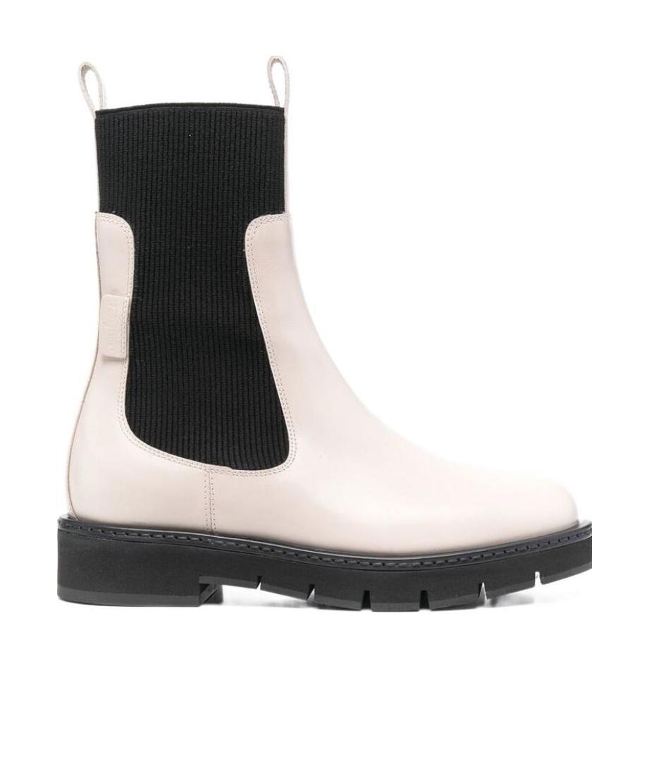 Ferragamo Rook Leather Chelsea Boots In Multicolor
