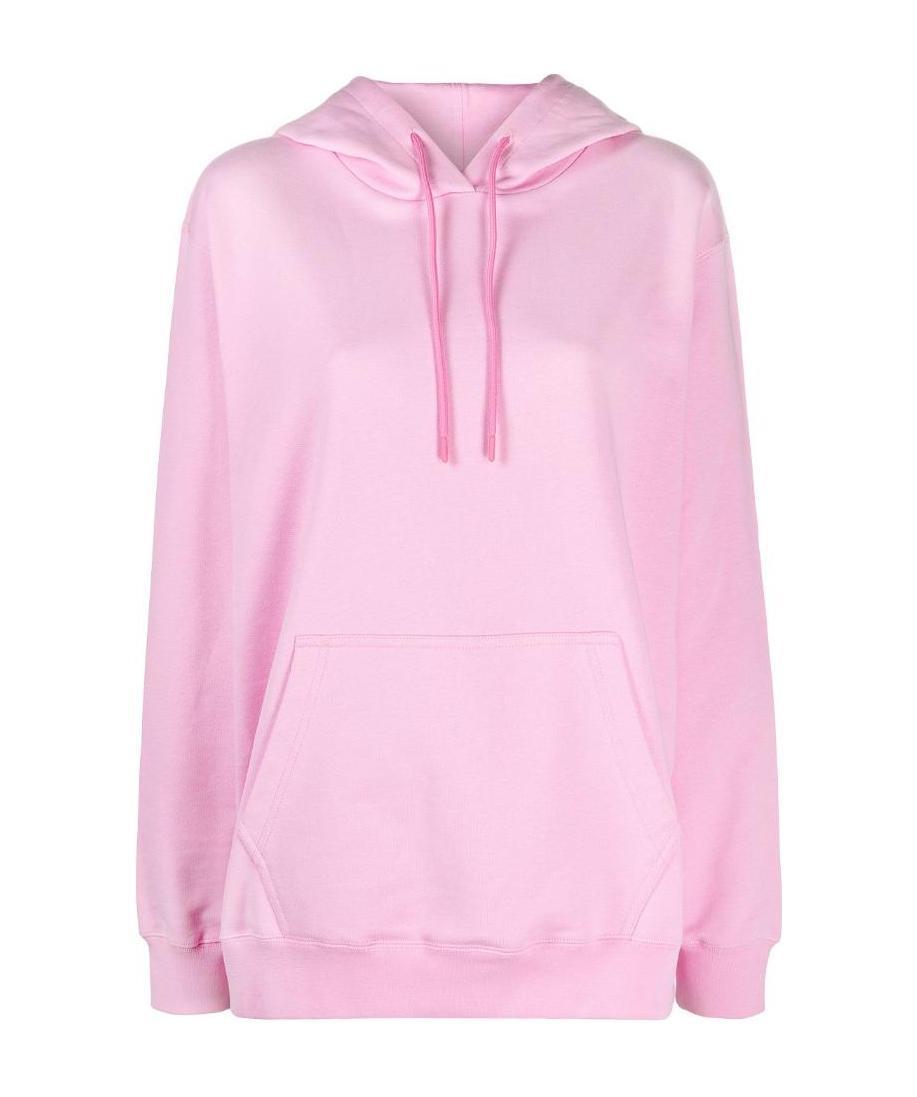 Msgm Logo-print Pullover Hoodie In Pink