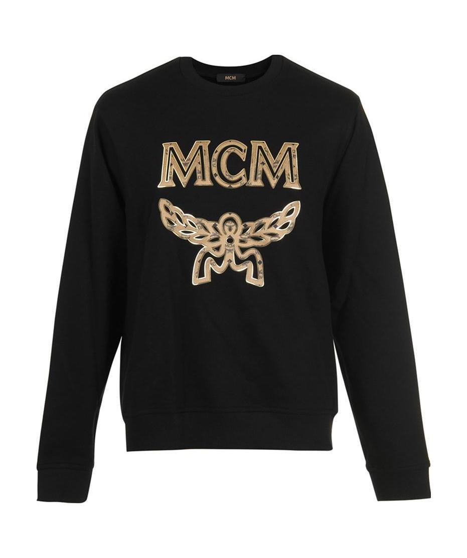 Mcm Logo Pullover In Black