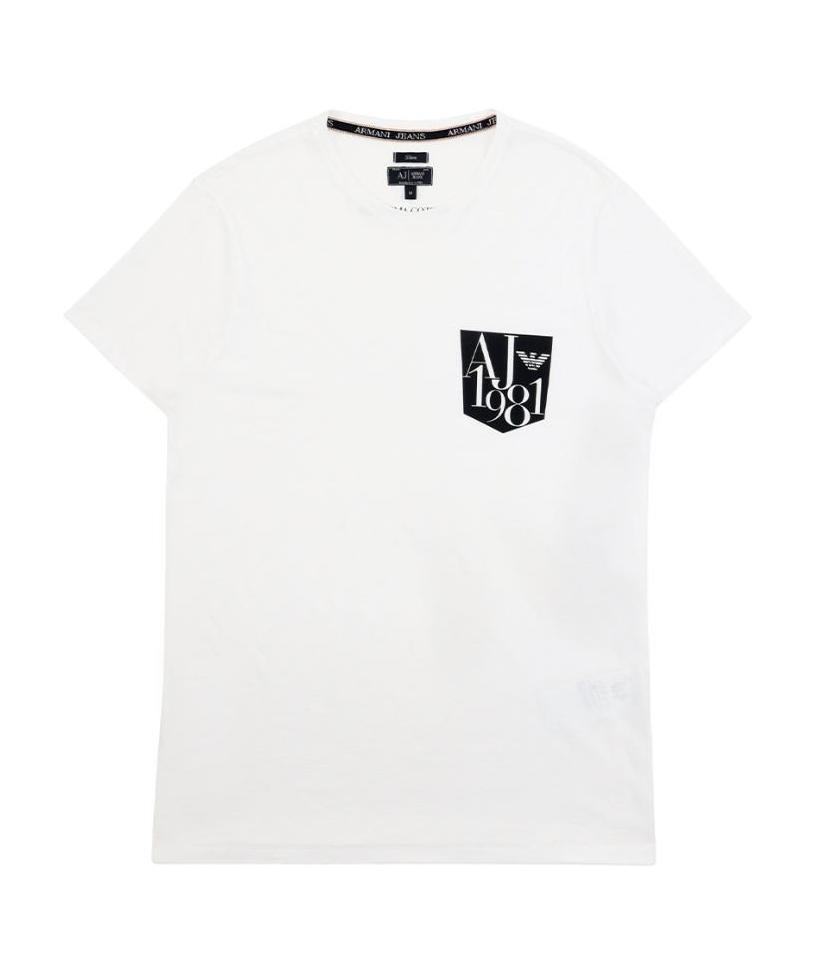 ARMANI JEANS ROUND-NECKED LOGO T-SHIRT