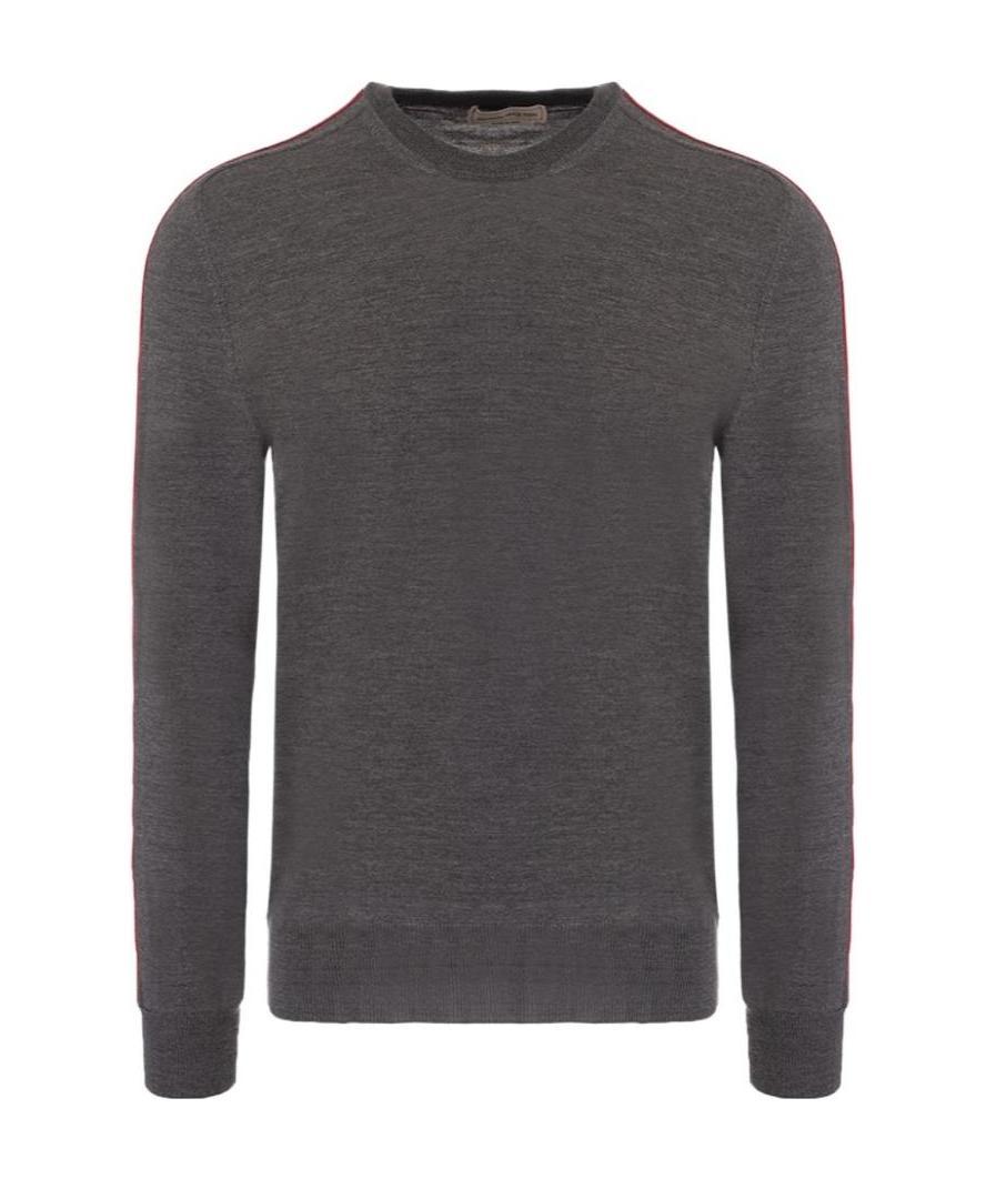 Alexander Mcqueen Logo-tape Jumper In Gray