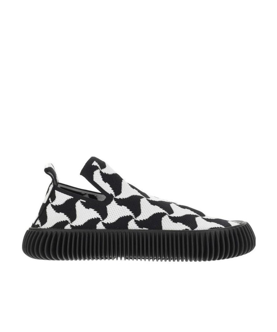 Bottega Veneta Phantom Tech Knit Slip-on Sneakers In Black
