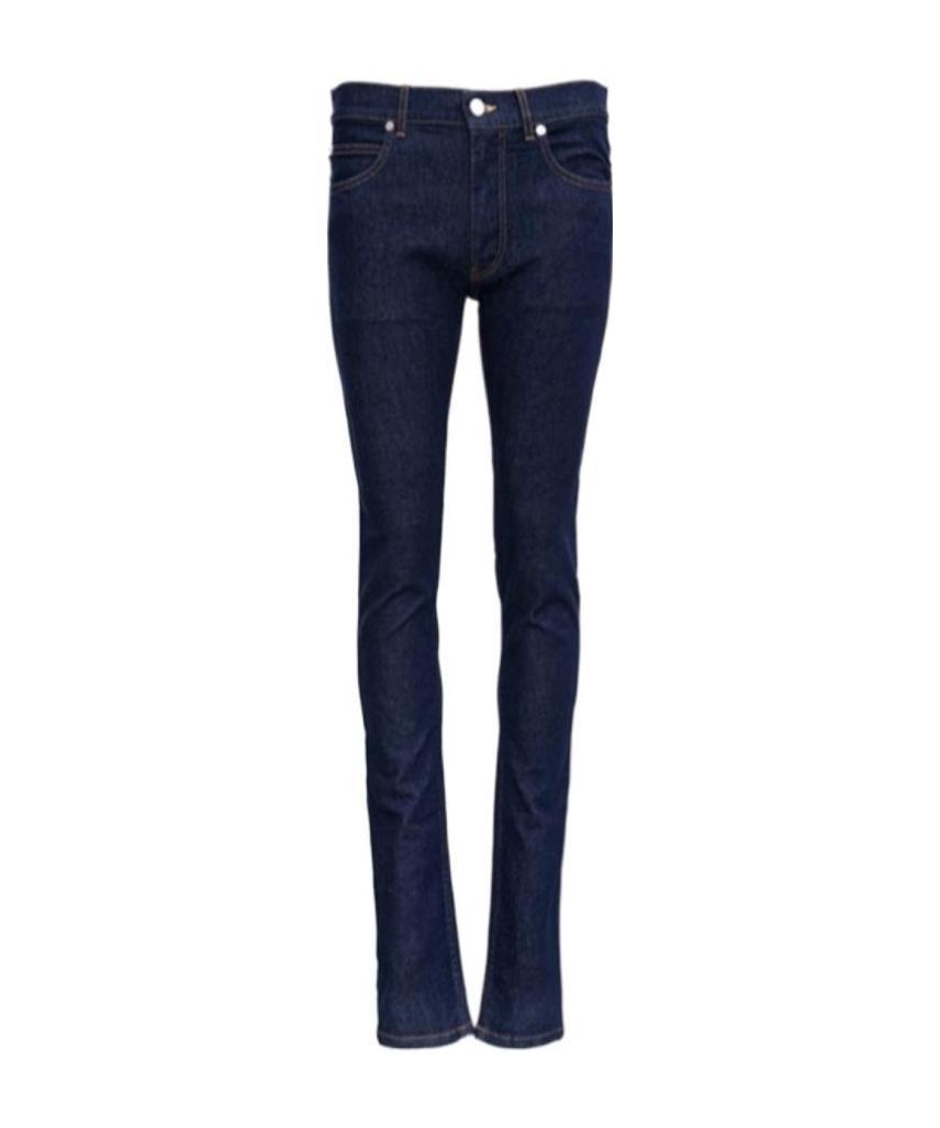 VERSACE VERSACE LOGO PATCH STRAIGHT-LEG JEANS