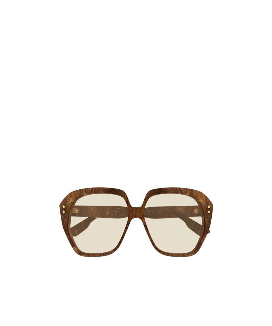 Gucci Tinted Square Sunglasses In Nude
