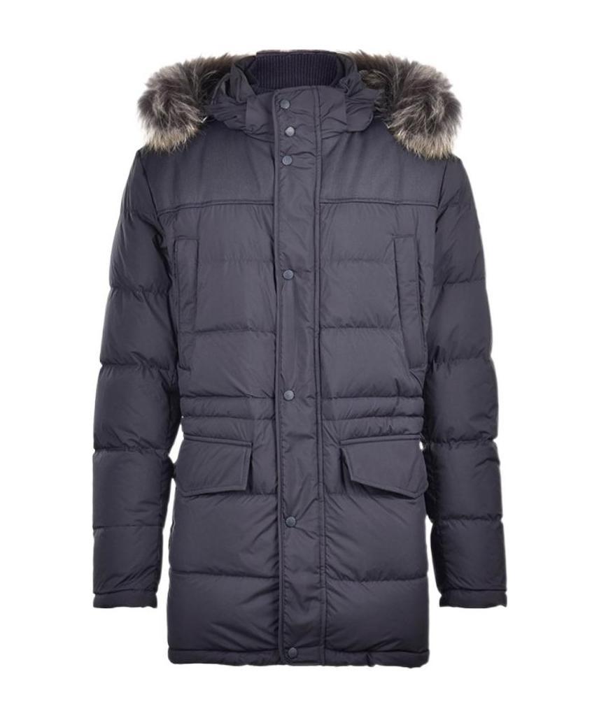PAUL & SHARK TIBETAN BLUE ZIPPER QUILTED DOWN JACKET