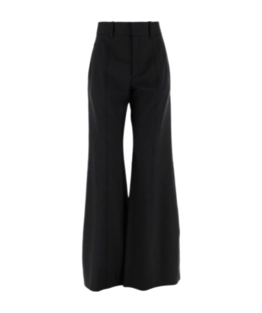 Chloé Women Wool Flare Pants In Black