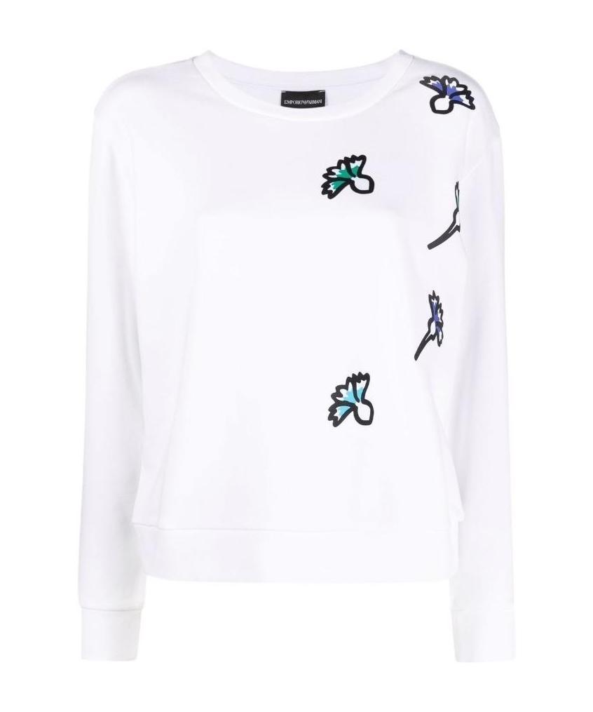 EMPORIO ARMANI FLORAL PRINT SWEATER