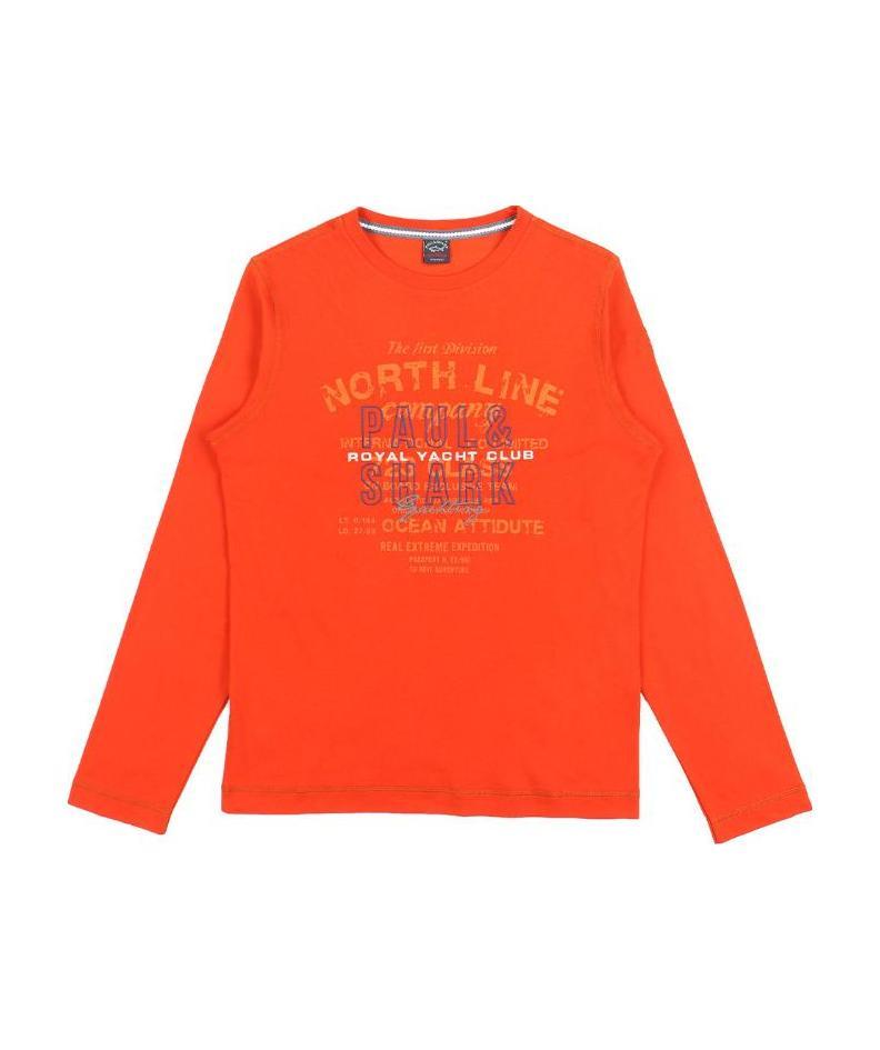 PAUL & SHARK LOGO PRINTED LONG-SLEEVED T-SHIRT