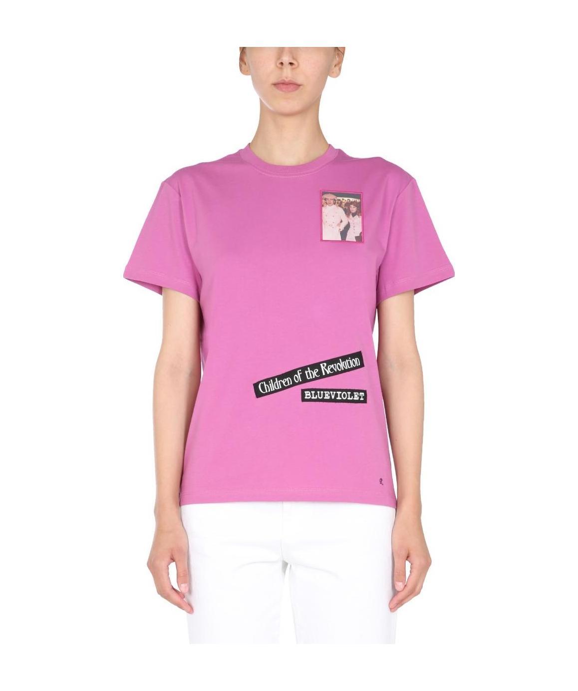 Raf Simons Printed Leisure T-shirt In Pink