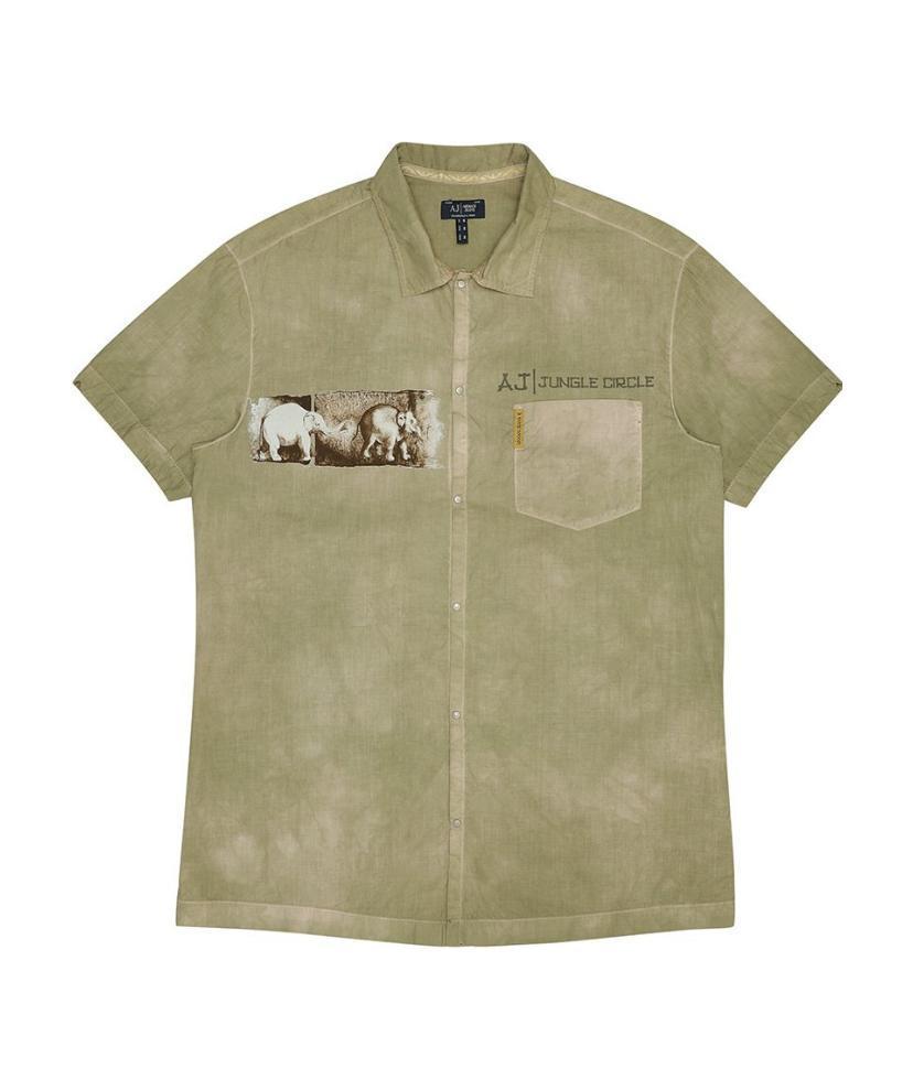 Armani Jeans Logo Detail Shirt In Nude