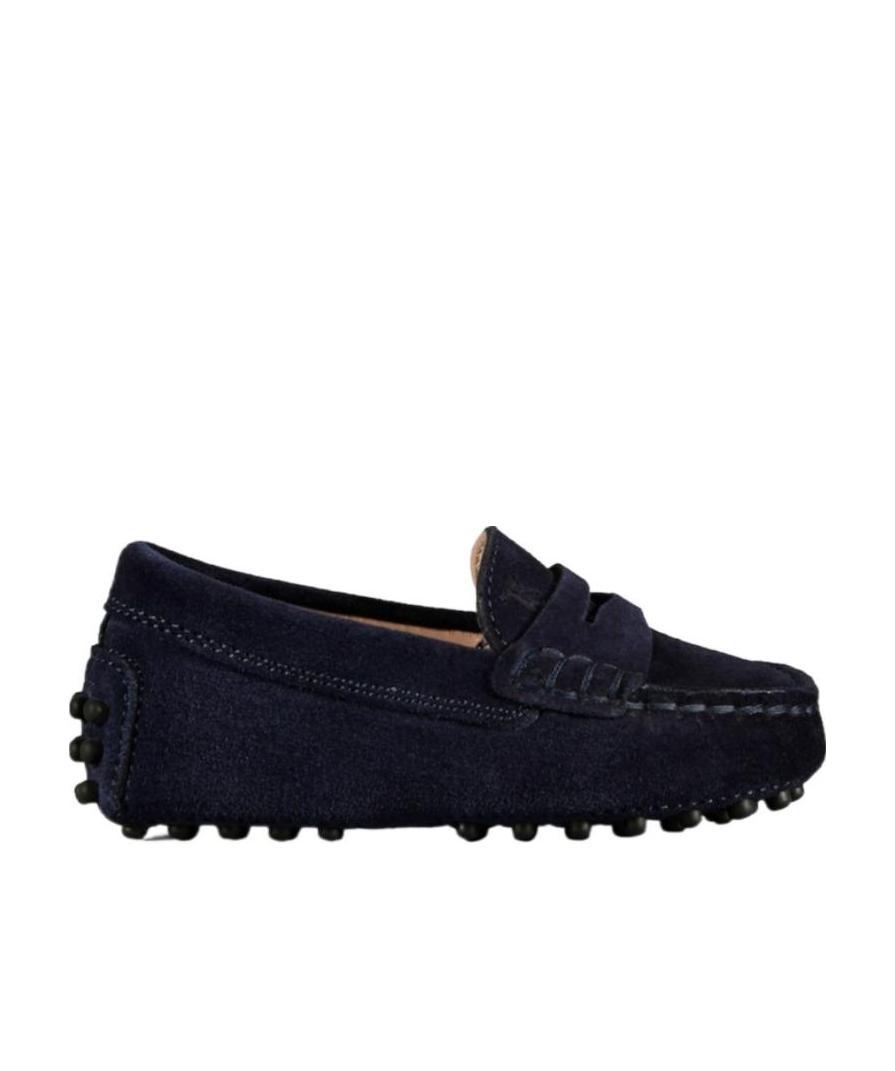 Tod's Gommino Logo-embossed Suede Slippers In Black