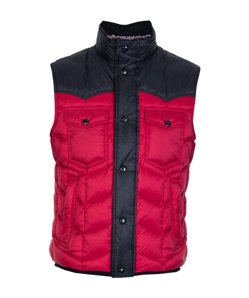 Just Cavalli Vest Type Down Jacket In Red