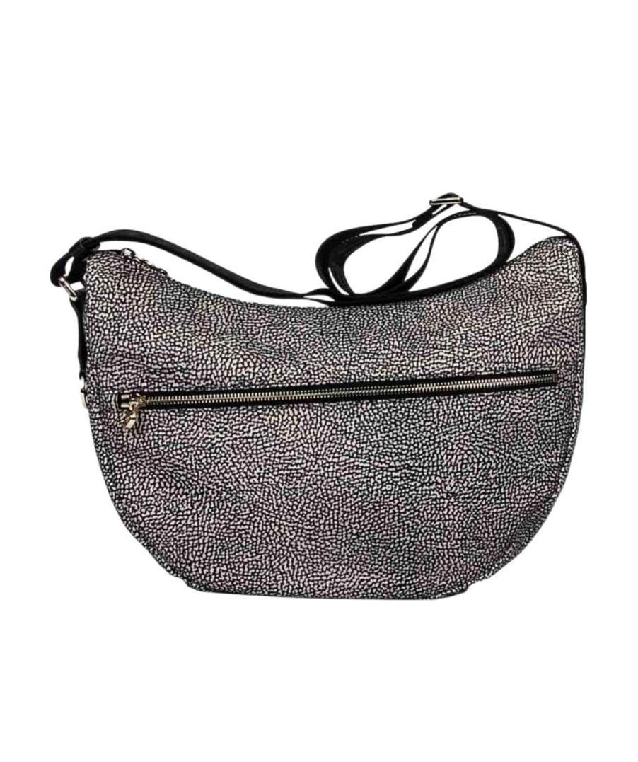 BORBONESE BORBONESE ZIPPED MEDIUM SHOULDER BAG