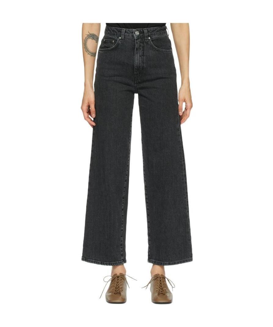 Totême Wide-legged Jeans In Black