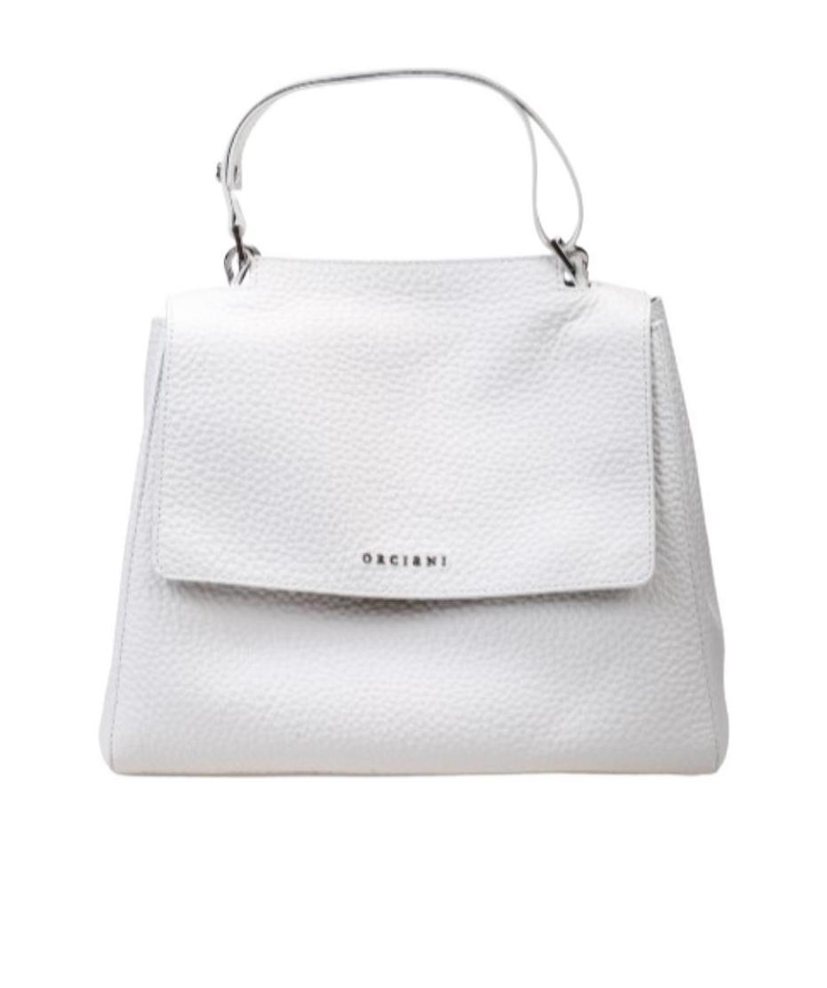 Orciani Logo Top-handle Tote In White