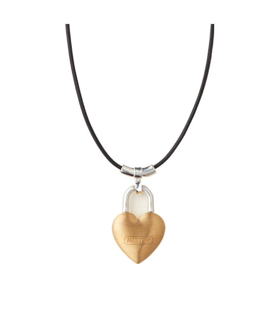 Ambush Heart Padlock Pendant Necklace In Yellow