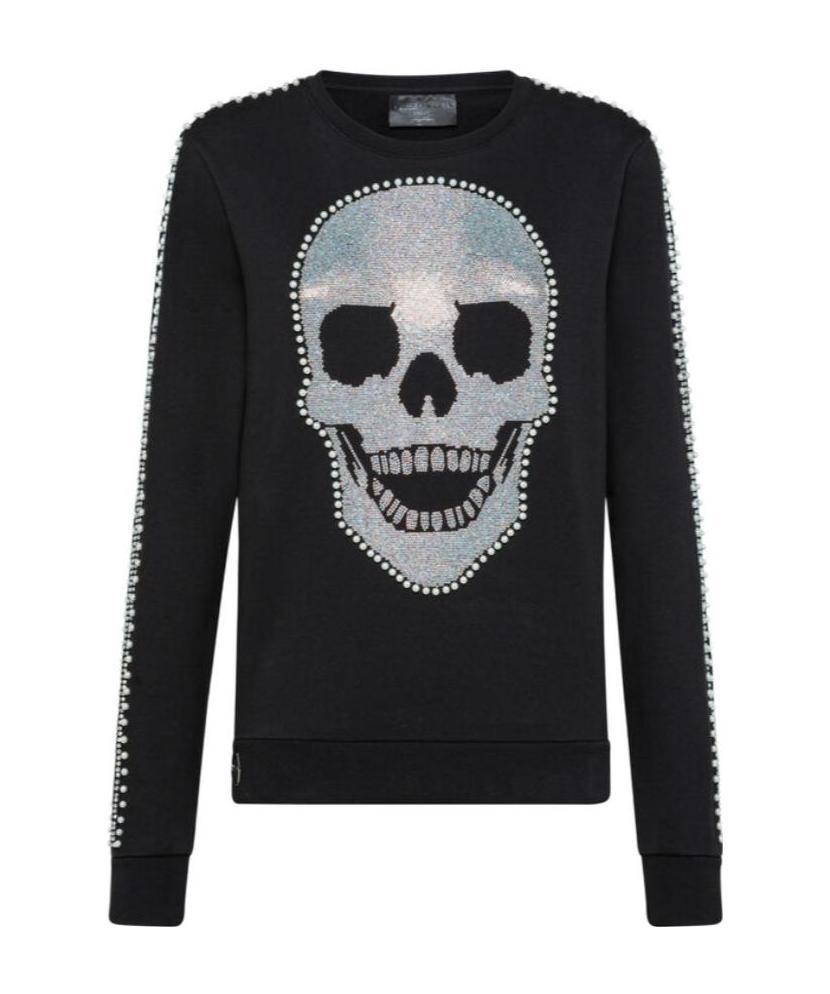 PHILIPP PLEIN LOGO DETAILS SWEATER 