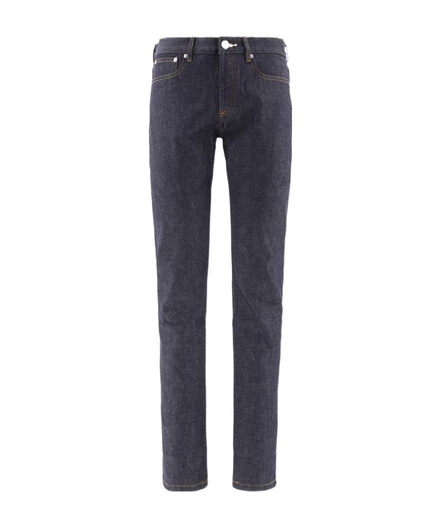 Apc Navy Petit New Standard Jeans In Black