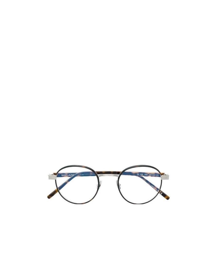 Saint Laurent Round Frame Glasses In Multicolor