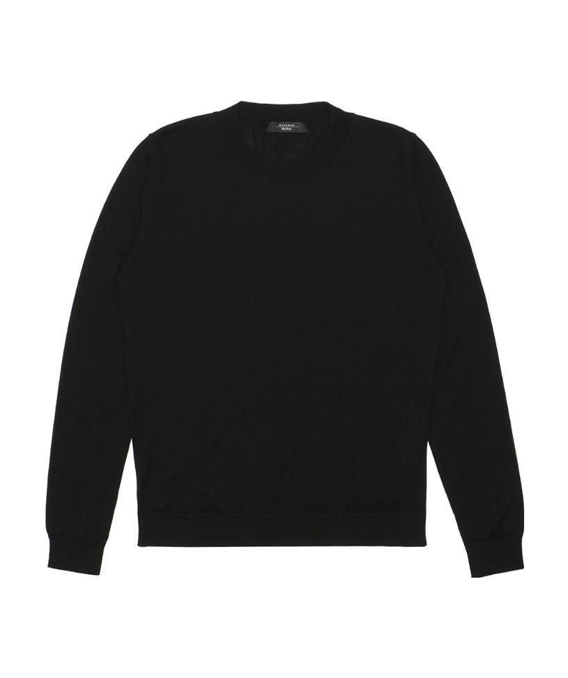 Weekend Max Mara Round-neck Long-sleeved Pullover In Black