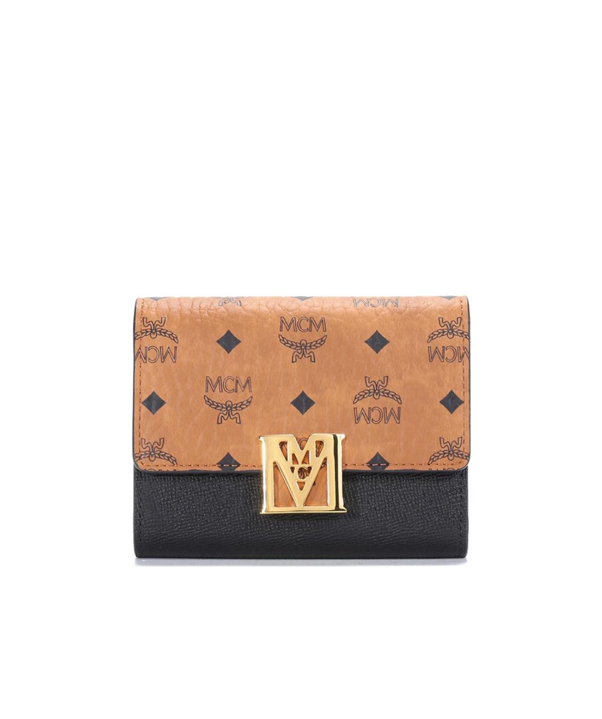 Mcm Logo Pattern Wallet In Multicolor