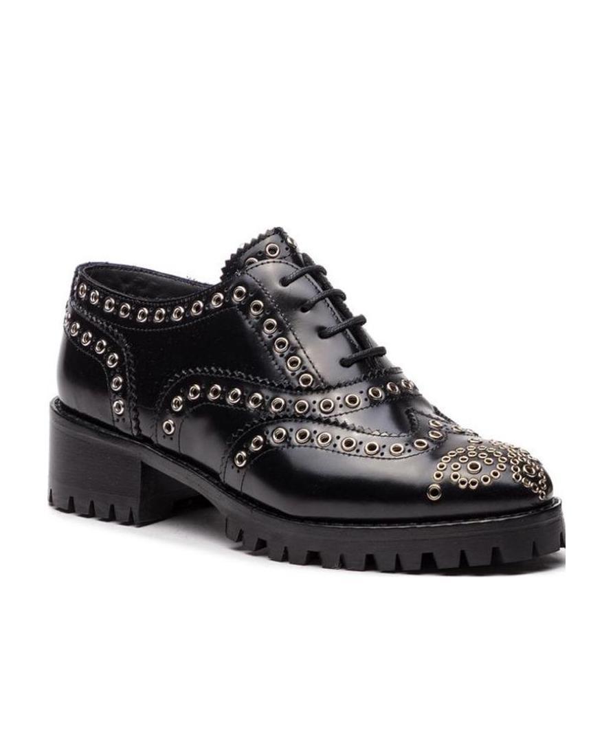 Red Valentino Strapped Riveted Niujin Shoes In Black