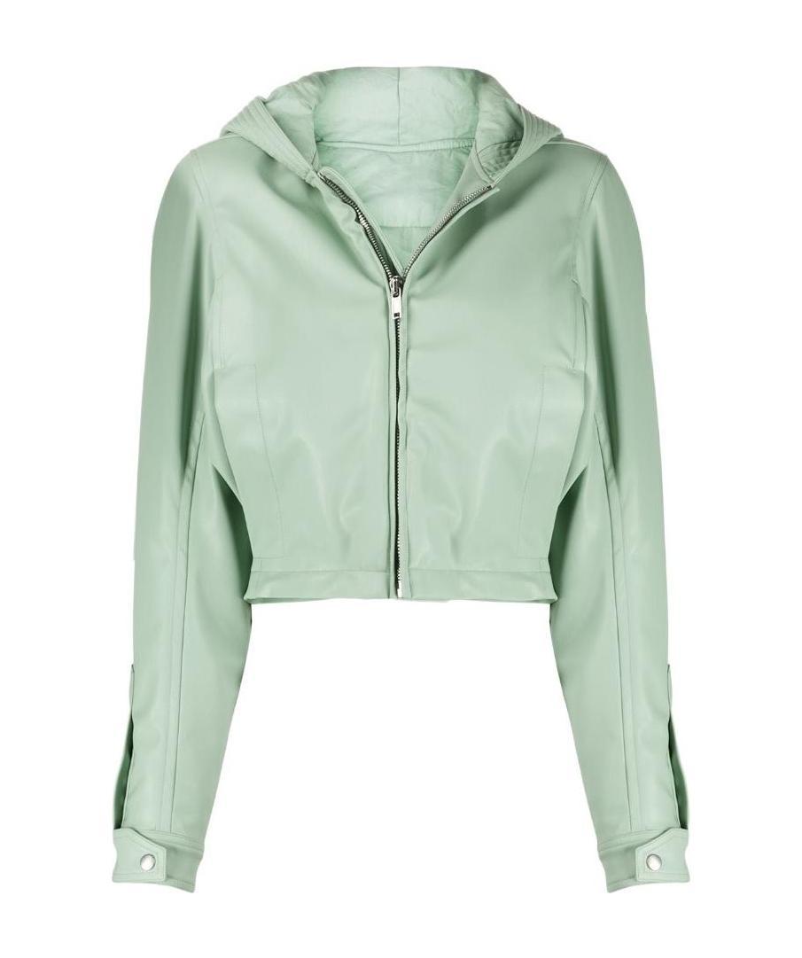 Rick Owens Drkshdw Short-style Casual Jacket With A Hat In Green