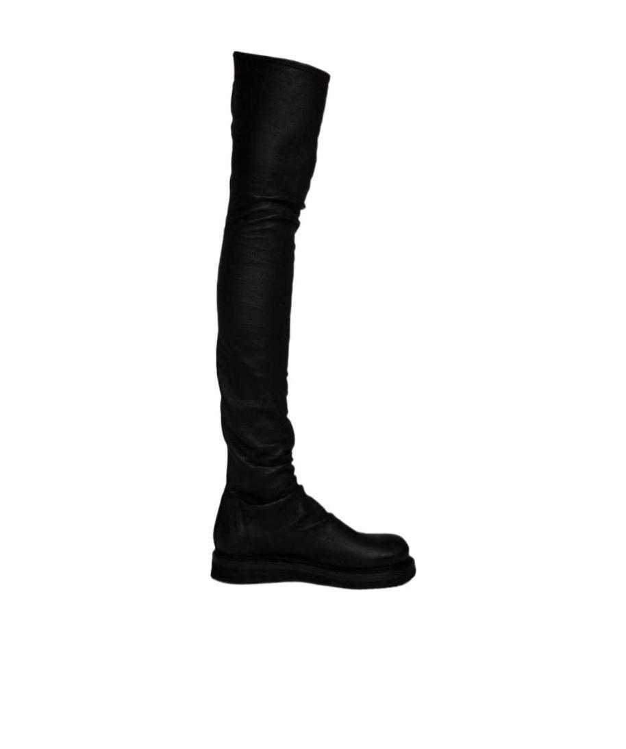Rick Owens Old Stretch Over-the-knee Boots In Black