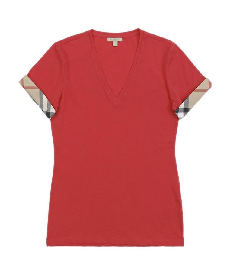 Burberry Short-sleeved T-shirt In Red