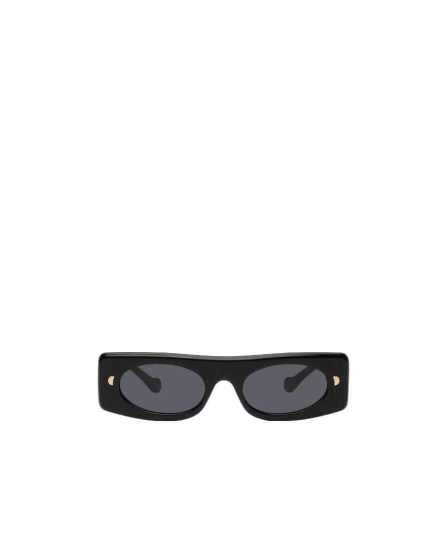 Nanushka Rectangular Frame Sunglasses In Black