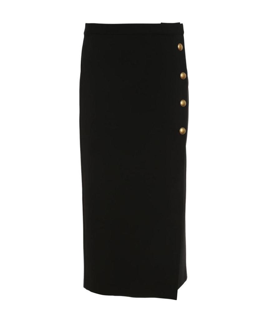Pinko High Waist Skirt In Black
